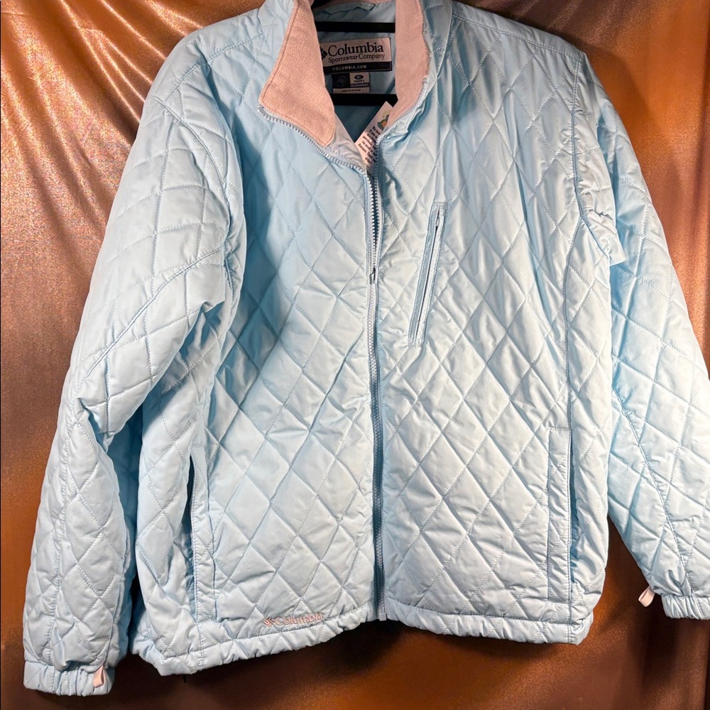XL Columbia Sky Blue Quilted Jacket bag‎ 224
